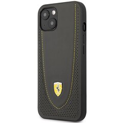 Ferrari FEHCP13MRGOG iPhone 13 6.1" czarny|black hardcase Leather Curved Line цена и информация | Чехлы для телефонов | pigu.lt