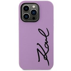 Karl Lagerfeld KLHCN61SKSVGU iPhone 11 | Xr  6.1" purpurowy|purple hardcase Silicone Signature цена и информация | Чехлы для телефонов | pigu.lt