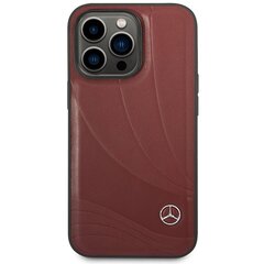 Mercedes MEHCP14L8ROLR iPhone 14 Pro 6.1" czarny|black hardcase Leather Wave Patern цена и информация | Чехлы для телефонов | pigu.lt