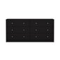 May Double dresser 6 drawers Black Black цена и информация | Komodos | pigu.lt