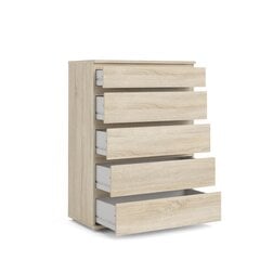 Nova Chest 5 drawers - Parcel Oak structure kaina ir informacija | Komodos | pigu.lt