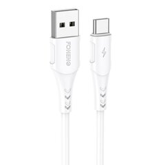 Кабель USB to USB-C Foneng, x81 2.1A, 1 м, белый цена и информация | Кабели для телефонов | pigu.lt