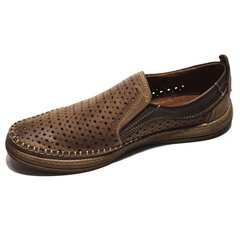 Кожаные туфли MARIO PALA 248294, коричневые цена и информация | Мужские ботинки | pigu.lt