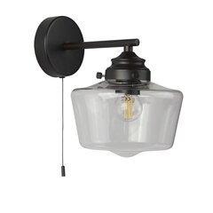 Searchlight настенный светильник School House 8708-1BK цена и информация | Настенные светильники | pigu.lt