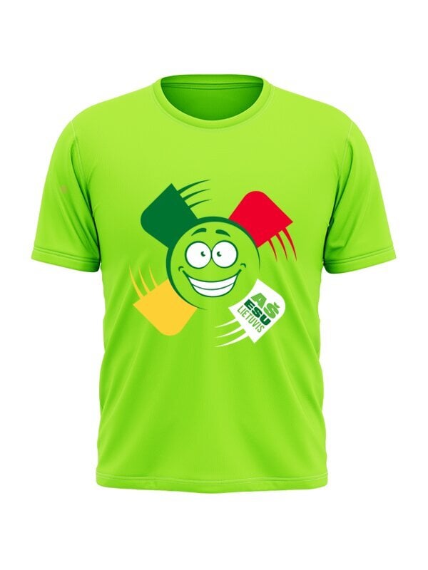 Marškineliai vaikams Malūnėlis, žali kaina ir informacija | Lietuviška sirgalių atributika | pigu.lt