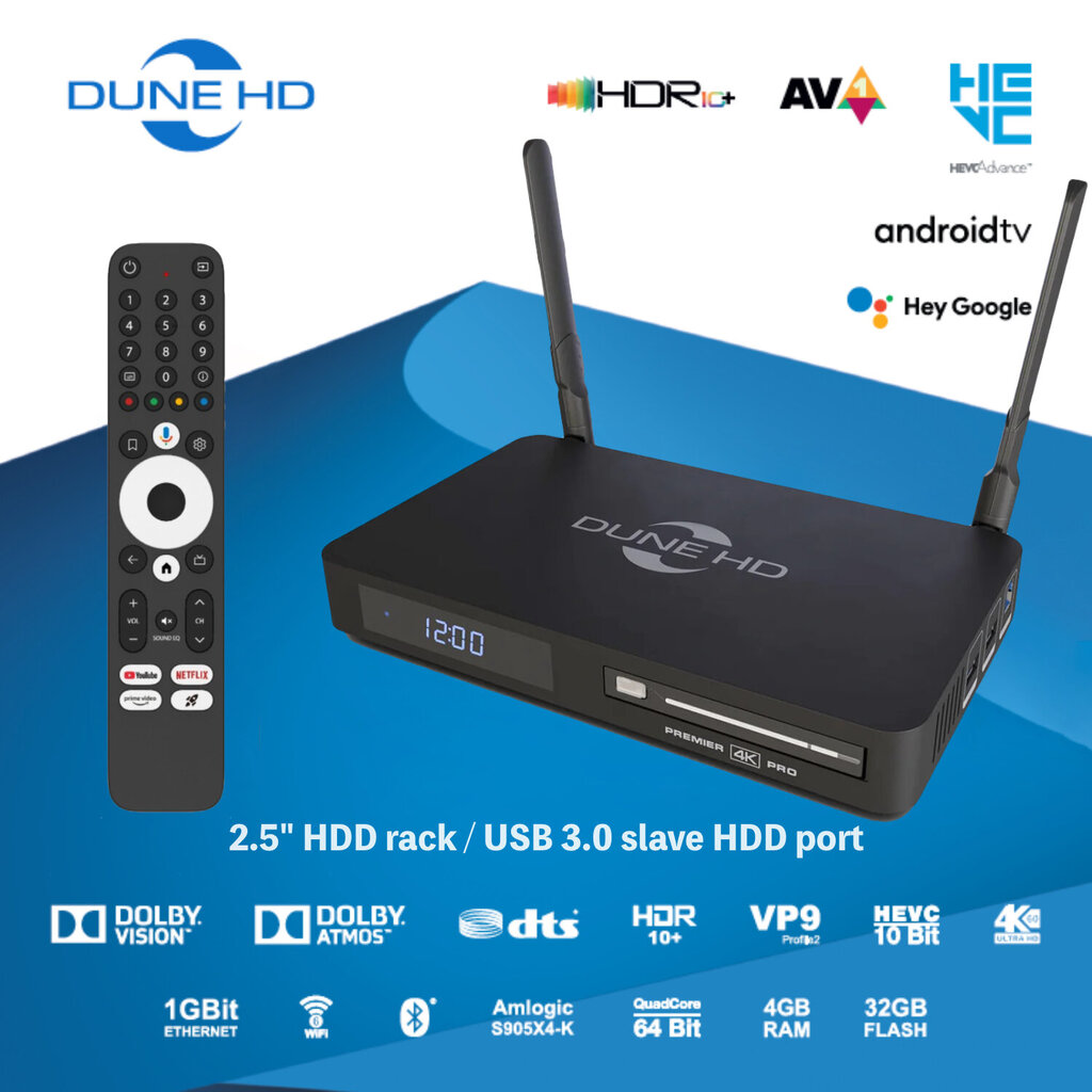 Dune HD Premier 4K Pro kaina ir informacija | Multimedijos grotuvai | pigu.lt