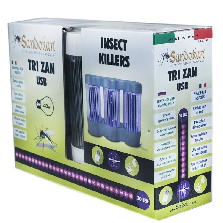 Vabzdžių gaudyklė Sandokan Tri-Zan Italy USB цена и информация | Priemonės nuo uodų ir erkių | pigu.lt
