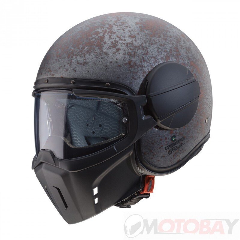 Atviras šalmas Caberg Ghost Rusty, juodas kaina ir informacija | Moto šalmai | pigu.lt