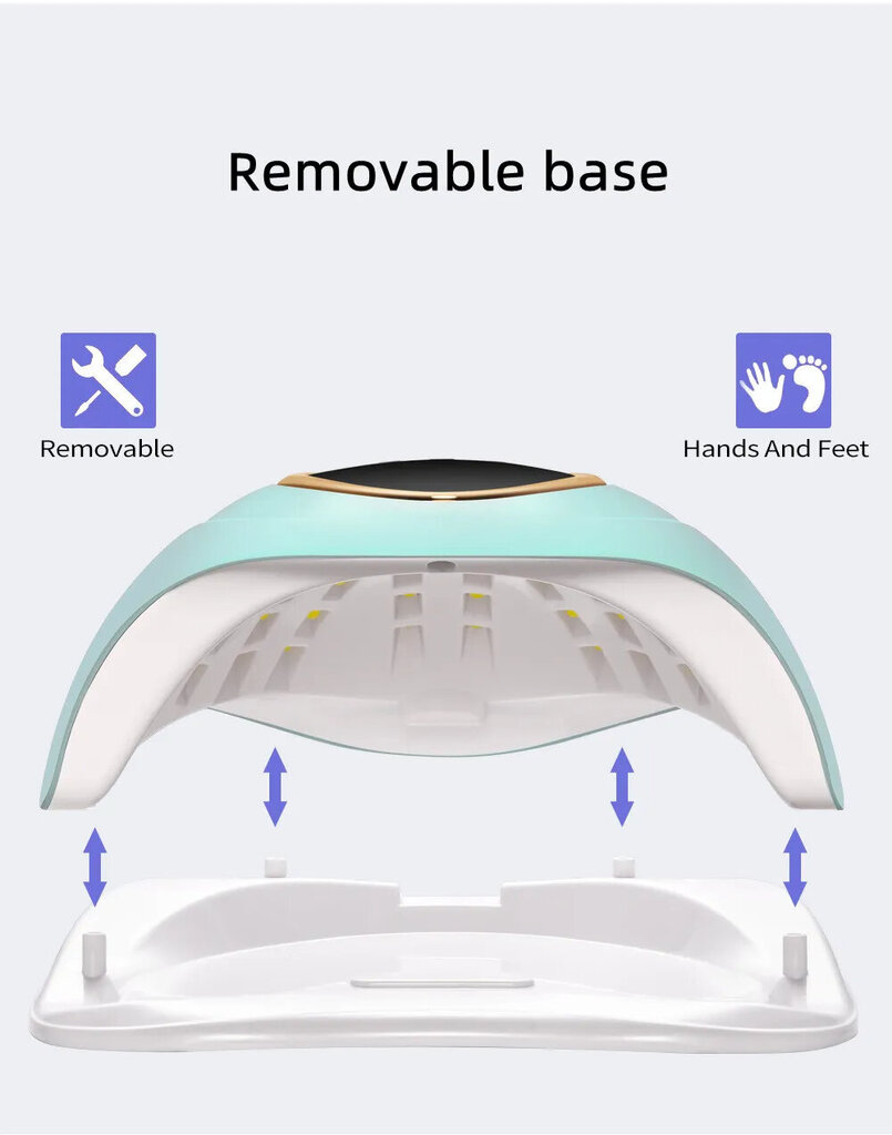 2in1 UV/LED nagų lempa LIVMAN SUN C3, 288W kaina ir informacija | Manikiūro, pedikiūro aparatai | pigu.lt