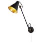 Searchlight sieninis šviestuvas Swing 6302BK kaina ir informacija | Sieniniai šviestuvai | pigu.lt