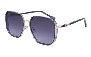 Поляризованные солнцезащитные очки с металлической оправой для женщин Trendy MD 1896 C4 58-19, зеленые & золотые цена и информация | Женские солнцезащитные очки | pigu.lt