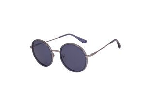Поляризованные солнцезащитные очки с металлической оправой для женщин Trendy AS 6341 C01 49-20, серебристые & синие цена и информация | Женские солнцезащитные очки | pigu.lt