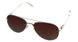 Поляризованные солнцезащитные очки с металлической оправой для женщин Trendy SP128 C2 55-16, золотые & прозрачные цена и информация | Женские солнцезащитные очки | pigu.lt