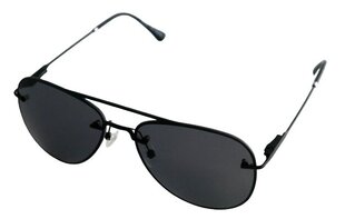 Поляризованные солнцезащитные очки с металлической оправой для женщин Trendy SP128 C1 55-16, черные цена и информация | Женские солнцезащитные очки, неоновые розовые | pigu.lt