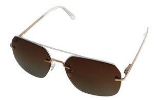 Поляризованные солнцезащитные очки с металлической оправой для мужчин Trendy SP127 C2 58-17, золотые & прозрачные цена и информация | Солнцезащитные очки для мужчин | pigu.lt