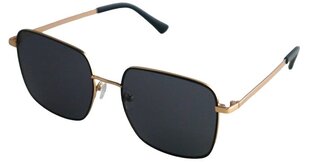 Поляризованные солнцезащитные очки с металлической оправой для женщин Trendy SP 130 C8 55-18, черные & золотые цена и информация | Женские солнцезащитные очки | pigu.lt