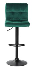 Барный стул Velvet, зеленый/черный цвет цена и информация | Стулья для кухни и столовой | pigu.lt