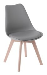 Kėdė Prato, pilka/ruda kaina ir informacija | Virtuvės ir valgomojo kėdės | pigu.lt