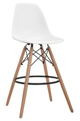 Барный стул Holly, белый цена и информация | Стулья для кухни и столовой | pigu.lt