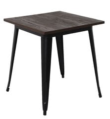Стол, коричневый/черный цена и информация | Кухонные и обеденные столы | pigu.lt