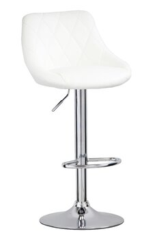 Барный стул Omega, белый цена и информация | Стулья для кухни и столовой | pigu.lt