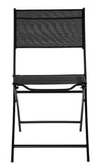 Стул для использования на открытом воздухе, черный цена и информация | Садовые стулья, кресла, пуфы | pigu.lt
