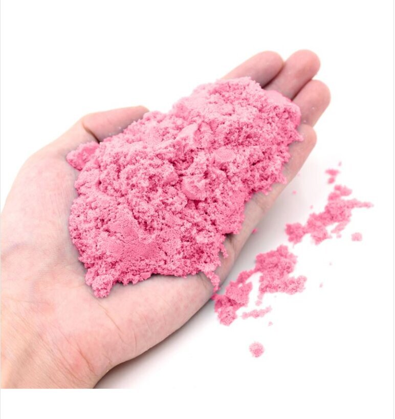 Smėlio dėžė su kinetiniu smėliu 3kg, rožinis kaina ir informacija | Lavinamieji žaislai | pigu.lt