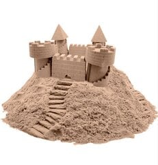 Smėlio dėžė su kinetiniu smėliu 3kg, rudas kaina ir informacija | Lavinamieji žaislai | pigu.lt