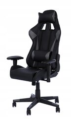 Žaidimų kėdė Plastic Base, juoda/pilka kaina ir informacija | Biuro kėdės | pigu.lt