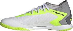 Futbolo batai Adidas Predator Accuracy.3 IN, 46 dydis, balti/žali kaina ir informacija | Futbolo bateliai | pigu.lt