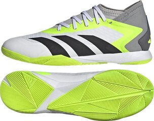 Futbolo batai Adidas Predator Accuracy.3 IN, 46 dydis, balti/žali kaina ir informacija | Futbolo bateliai | pigu.lt