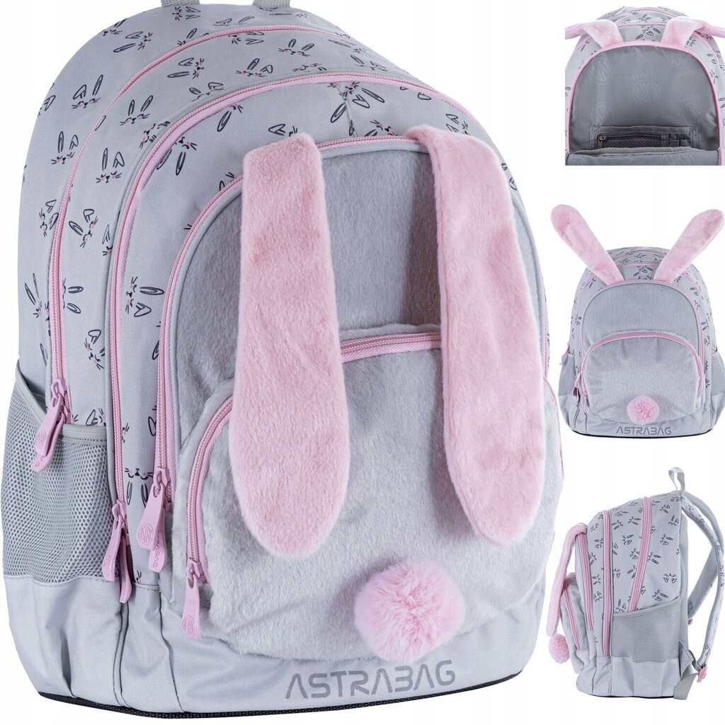 Mokyklinė kuprinė AstraBag Honeybunny AB340 502023076, 20 l цена и информация | Kuprinės mokyklai, sportiniai maišeliai | pigu.lt