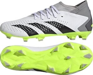 Бутсы футбольные Adidas Predator Accuracy.3 FG, размер 41 1/3, серого/зеленого цвета цена и информация | Футбольные бутсы | pigu.lt