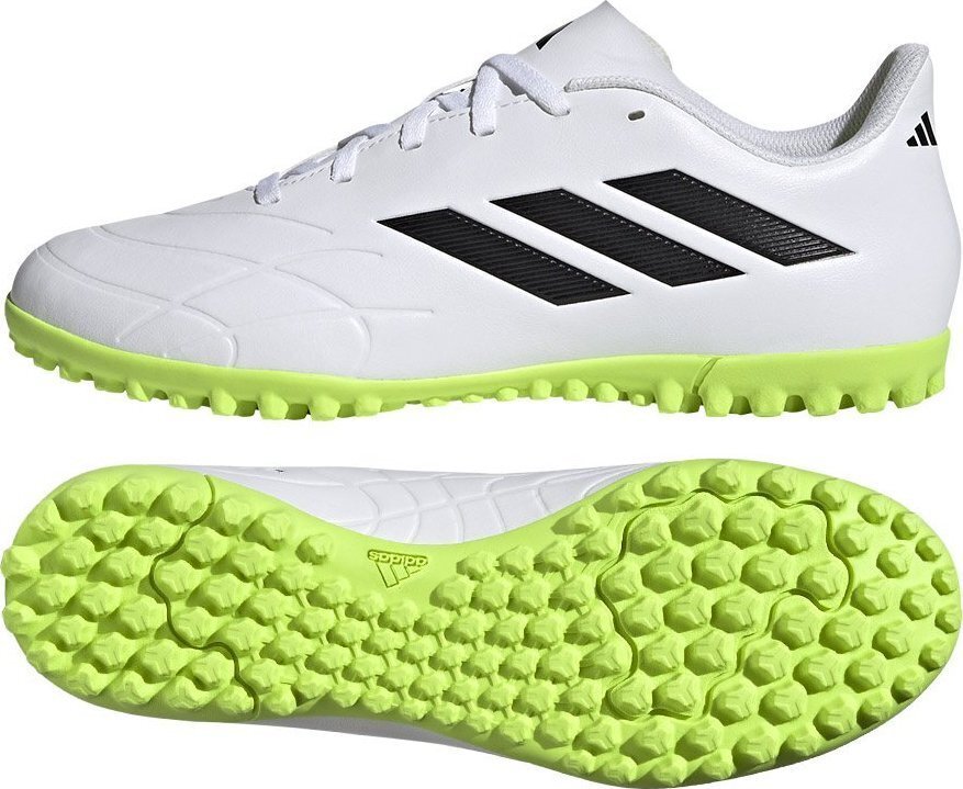 Futbolo batai Adidas Copa Pure.4 TF, 46 2/3 dydis, balti/žali цена и информация | Futbolo bateliai | pigu.lt