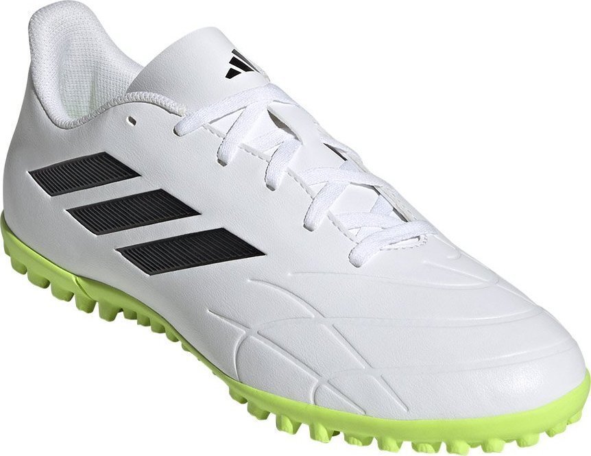 Futbolo batai Adidas Copa Pure.4 TF, 46 2/3 dydis, balti/žali kaina ir informacija | Futbolo bateliai | pigu.lt