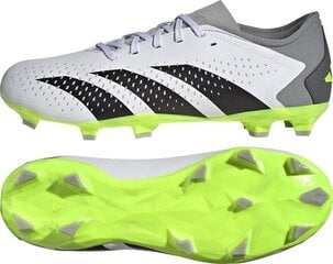 Бутсы футбольные Adidas Predator Accuracy.3 L FG, размер 42 2/3, серого/зеленого цвета цена и информация | Футбольные бутсы | pigu.lt