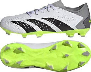 Futbolo batai Adidas Predator Accuracy.3 L FG, 47 1/3 dydis, pilki/žali kaina ir informacija | Futbolo bateliai | pigu.lt