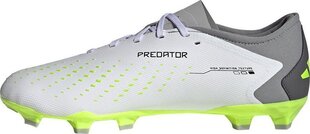 Бутсы футбольные Adidas Predator Accuracy.3 L FG, размер 47 1/3, серого/зеленого цвета цена и информация | Футбольные бутсы | pigu.lt