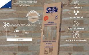 Plytelės sienoms Stick&Stone Ankara 15x60 cm kaina ir informacija | Plytelės sienoms | pigu.lt