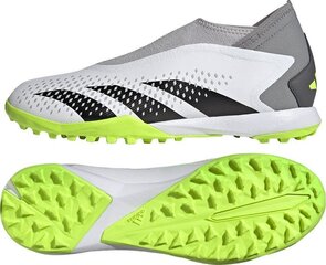 Futbolo batai Adidas Predator Accuracy.3 LL TF, 42 2/3 dydis, pilki/žali kaina ir informacija | Futbolo bateliai | pigu.lt