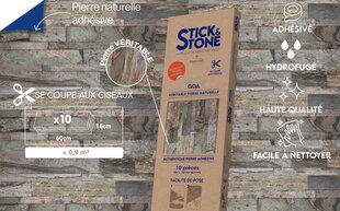 Plytelės sienoms Stick&Stone Goa 15x60 cm kaina ir informacija | Plytelės sienoms | pigu.lt