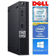 Компьютер DELL 5060 Micro i5-8500T 16GB 128SSD M.2 NVME WIN11Pro цена и информация | Stacionarūs kompiuteriai | pigu.lt