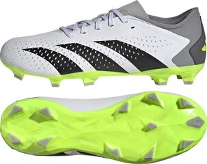 Futbolo batai Adidas Predator Accuracy.3 L FG, 41 1/3 dydis, pilki/žali kaina ir informacija | Futbolo bateliai | pigu.lt