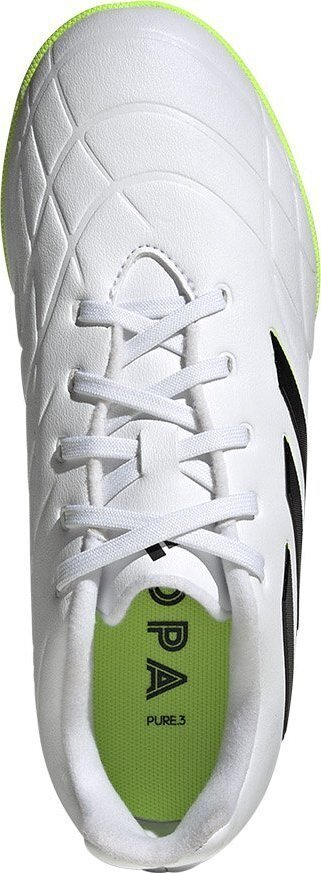 Futbolo batai vaikams Adidas Copa Pure.3 TF Jr, 38 2/3 dydis, balti/žali kaina ir informacija | Futbolo bateliai | pigu.lt