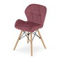 4-ių valgomojo kėdžių komplektas Lago, rožinis kaina ir informacija | Virtuvės ir valgomojo kėdės | pigu.lt