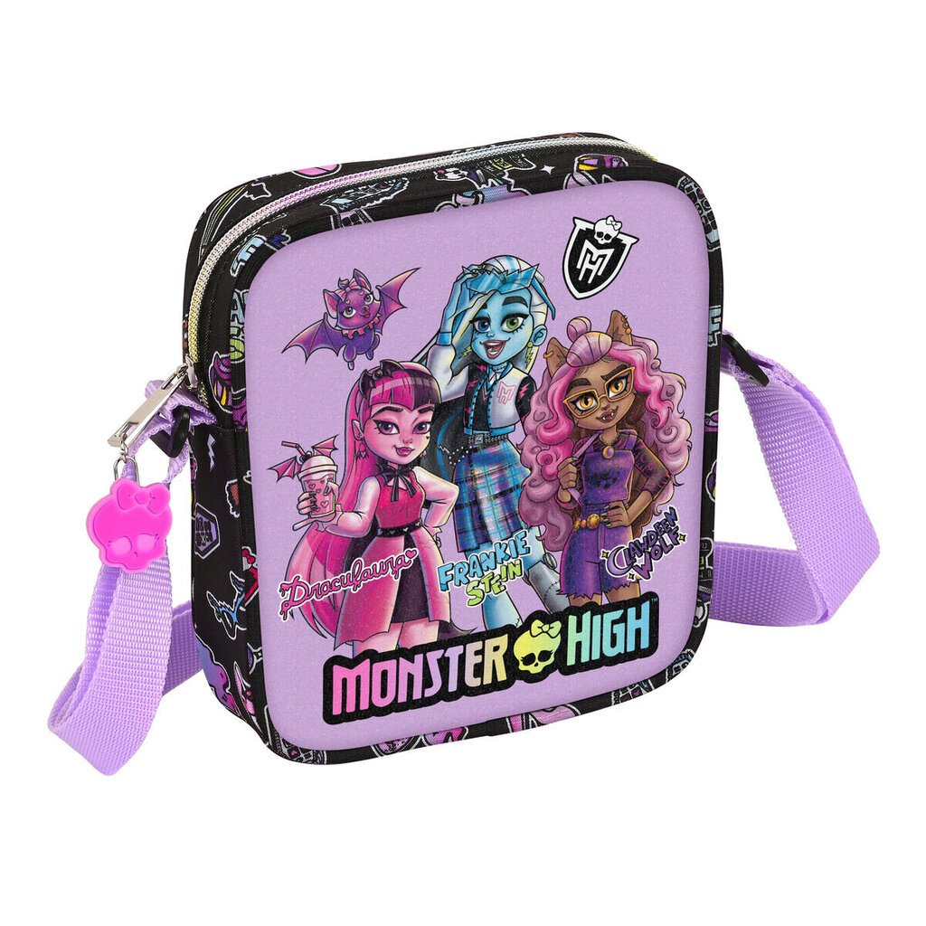 Krepšys mergaitėms Monster High Creep S4308573, juodas цена и информация | Aksesuarai vaikams | pigu.lt