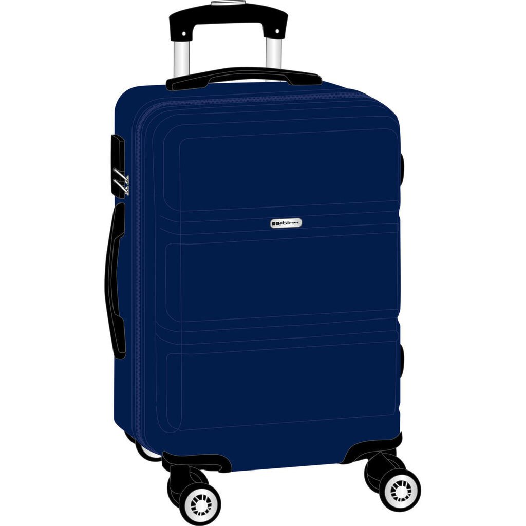 Mažas lagaminas Safta, S, mėlynas цена и информация | Lagaminai, kelioniniai krepšiai | pigu.lt