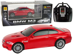 Radijo bangomis valdomas automobilis BMW M3, raudonas kaina ir informacija | Žaislai berniukams | pigu.lt