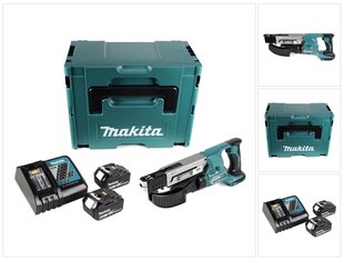 Аккумуляторная отвертка Makita DFR 550 RGJ 18 В с 2 аккумуляторами и блоком зарядки цена и информация | Шуруповерты, дрели | pigu.lt