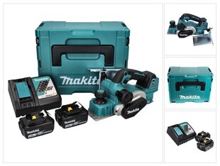 Рубанок аккумуляторный Makita DKP 181 RFJ, 18 В, с аккумулятором и зарядным устройством цена и информация | Рубанки | pigu.lt